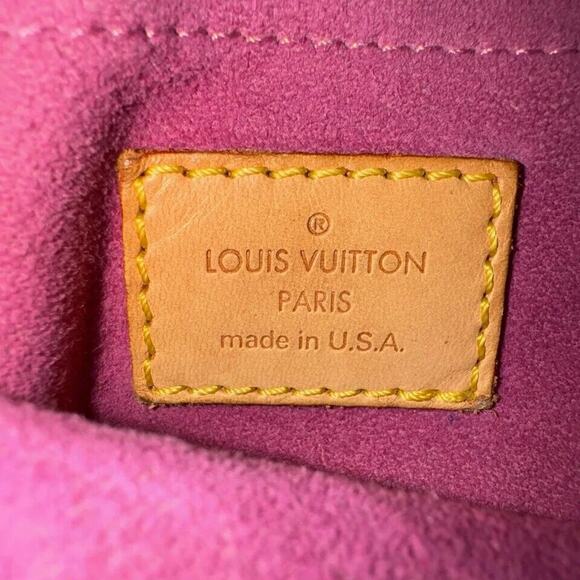 Louis Vuitton Baggy Shoulder Bag Pink Fuchsia Denim SD0036 - Picture 7 of 14